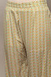 Blue Cotton Screen Printed Unstitched Suit Set image number 3