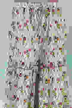 Off-White Cotton Straight Printed Suit Set image number 2