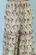 Off White Cotton Sharara Suit Set image number 2