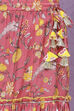 Yellow And Pink Cotton Girls Lehenga Set image number 3