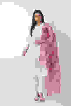 Pink Cotton Dupatta image number 3