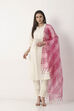 Pink Cotton Dupatta image number 3