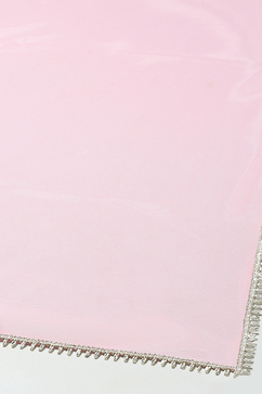 Blue Printed Cotton Peplum Kurta & Garara With Net Dupatta image number 3