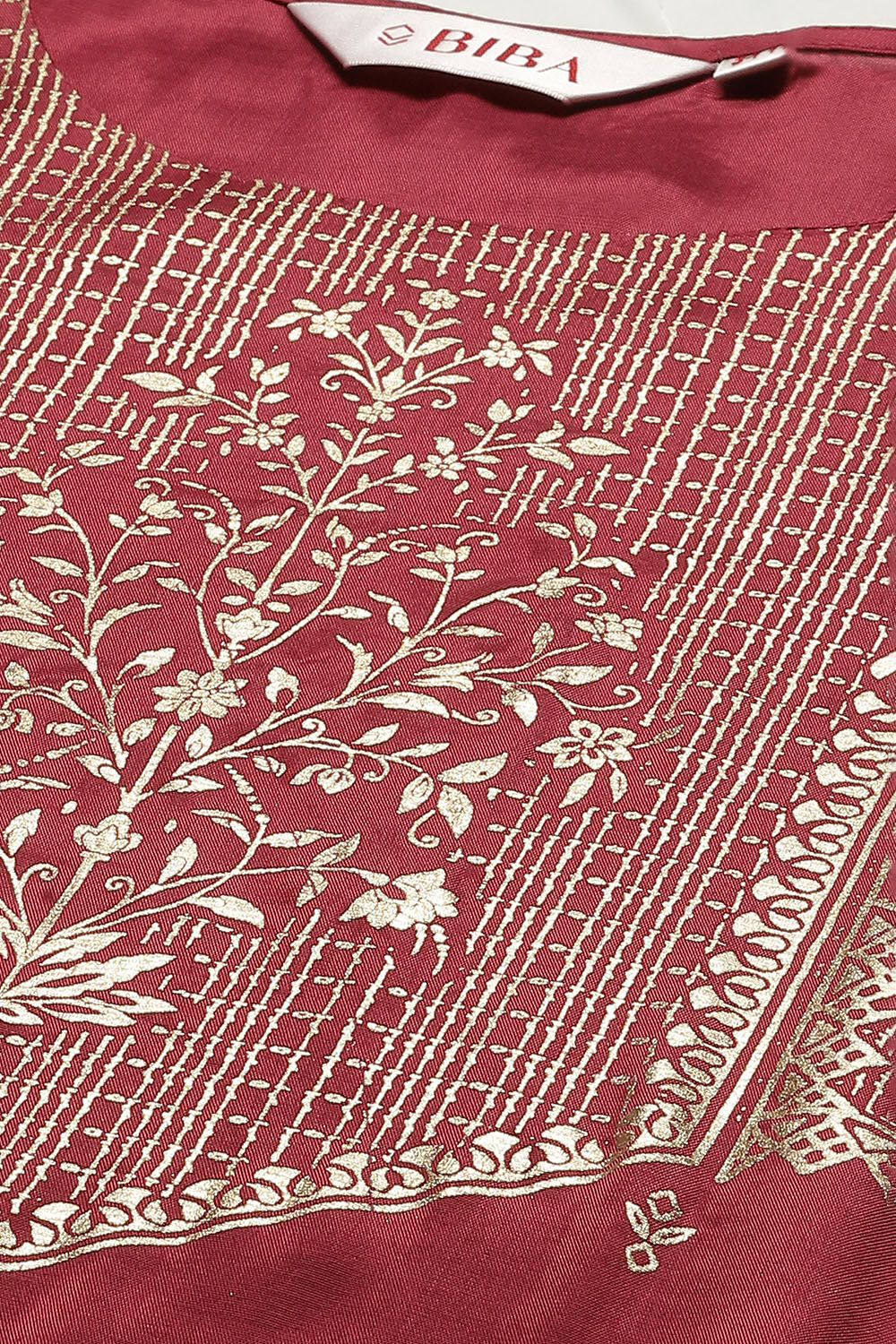 Orange Printed Viscose Straight Kurta Regular Pants Suit Set image number 1