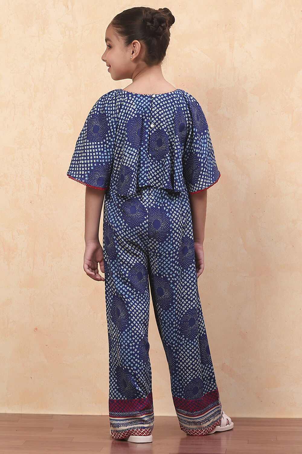 Blue Rayon Straight Dress image number 3