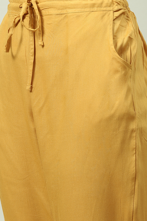 Indigo Viscose Straight Kurta Pants Suit Set image number 2