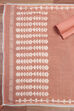 Peach Chanderi Unstitched Suit Set image number 2