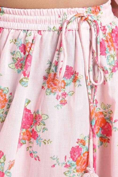 Pink Cotton Lehenga Set image number 7