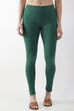 Pink Cotton Lycra Ankle Length Leggings image number 4