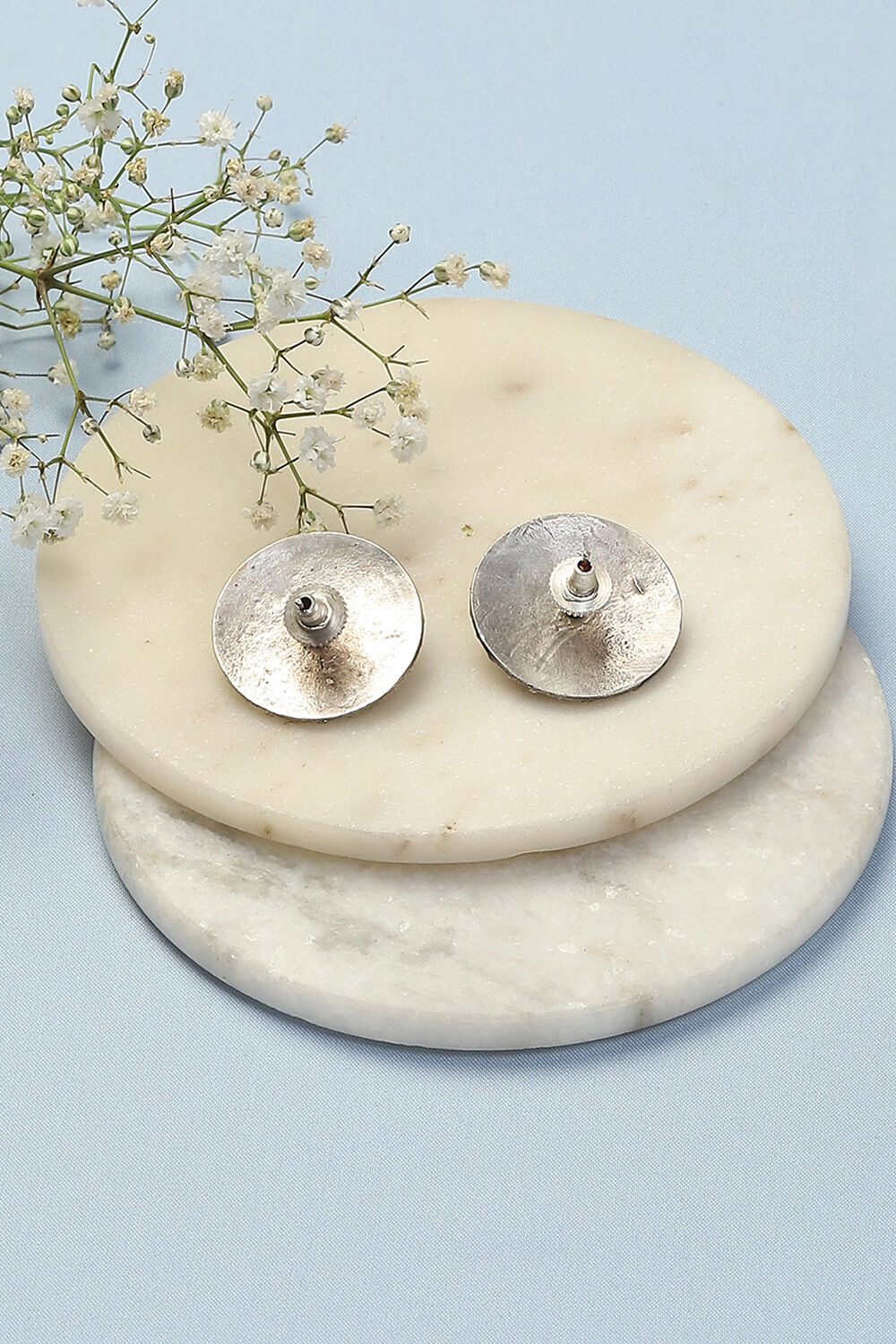 Oxidised Red Brass Earrings image number 2