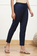 Rust Cotton Solid Regular Pants image number 3