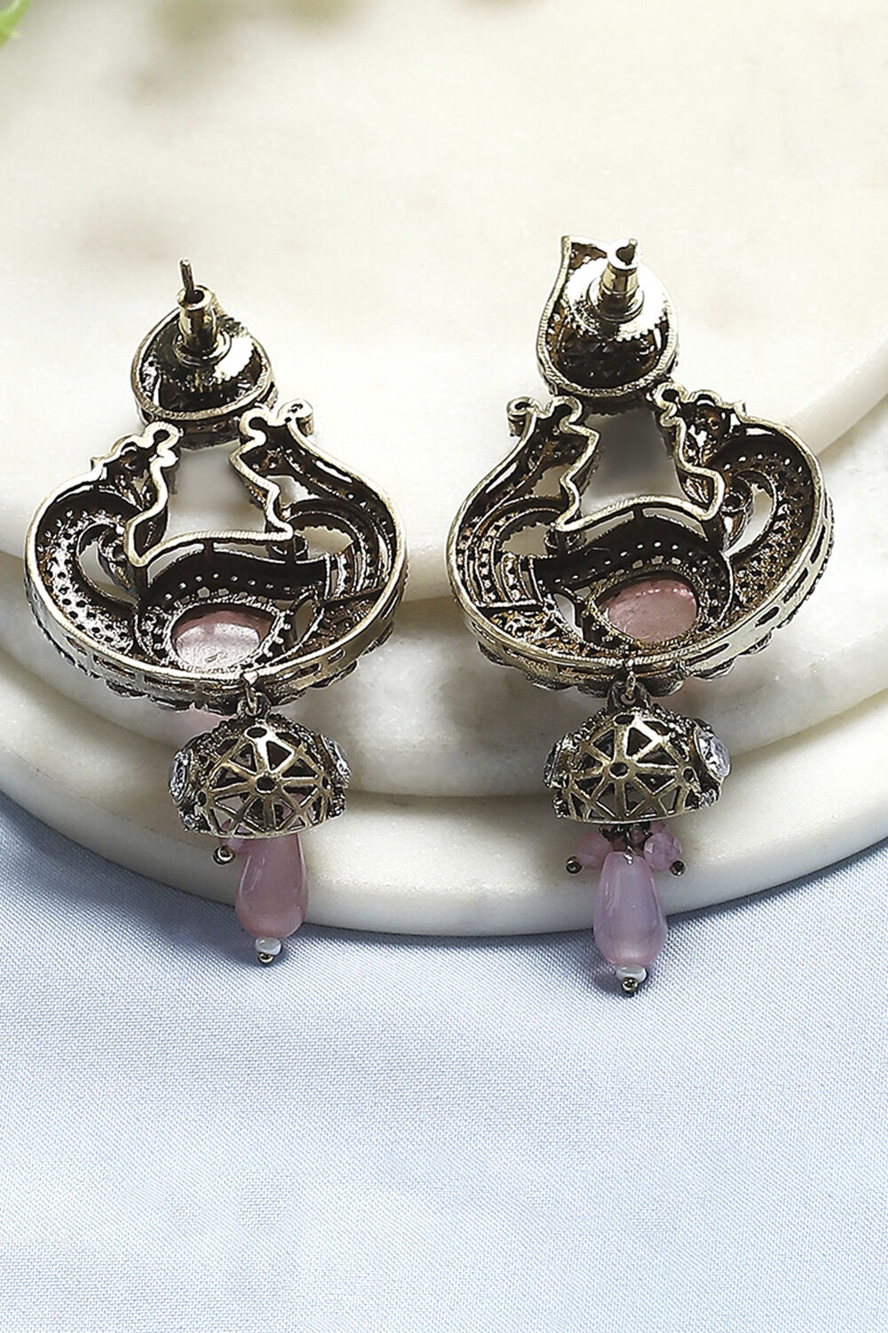 Light Pink Brass Drop & Danglers image number 2