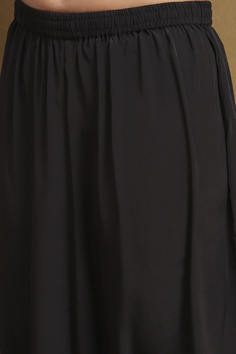 Black Printed Straight Suit Set image number 2