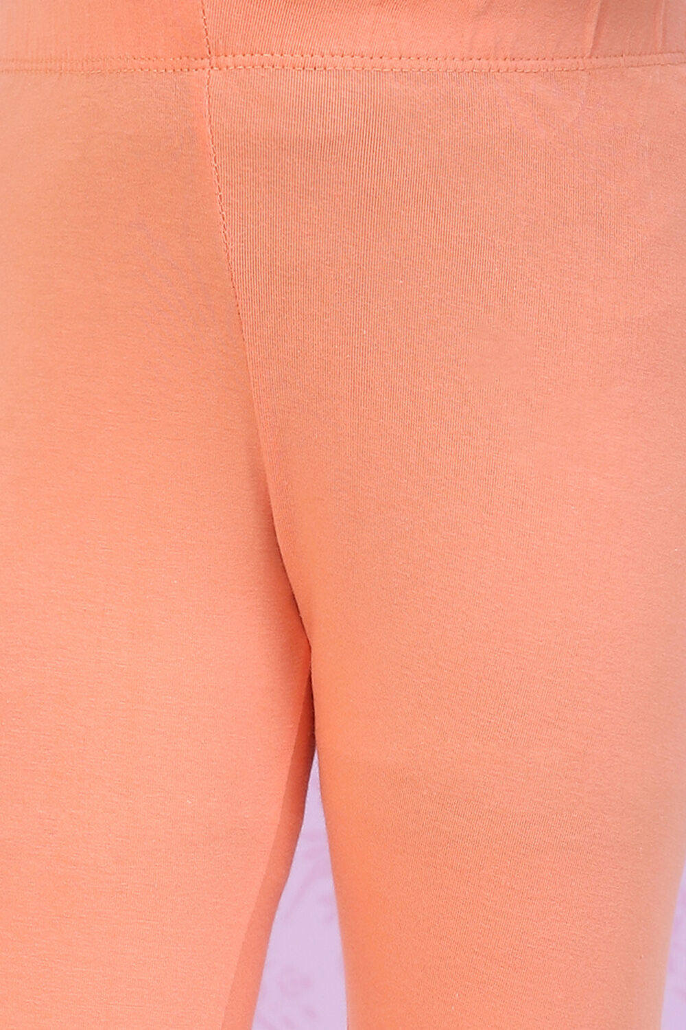 Orange Art Silk Straight Printed Kurta Set image number 2