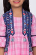 Pink Cotton Yarndyed A-Line Kurta Leggings Set image number 1
