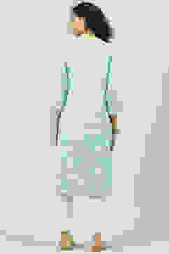 Turquoise Rayon Straight Printed Kurta image number 4