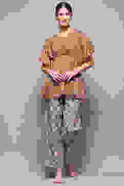 Powder Blue Cotton Printed 2 Piece Sleepwear Set image number 0