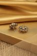 Peach Gold Plated Brass Floral Studs image number 2