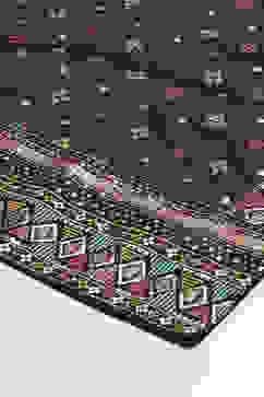 Black Cotton Straight Kurta Palazzo Suit Set image number 7