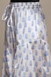 White Blue Cotton Printed Relaxed Salwar image number 1