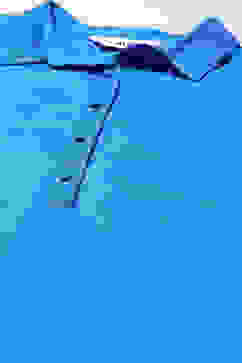 Blue Rayon Straight Printed Kurta image number 1