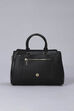 Black PU Satchel image number 1