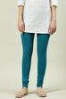 Camel Cotton Blend Solid Churidar image number 3