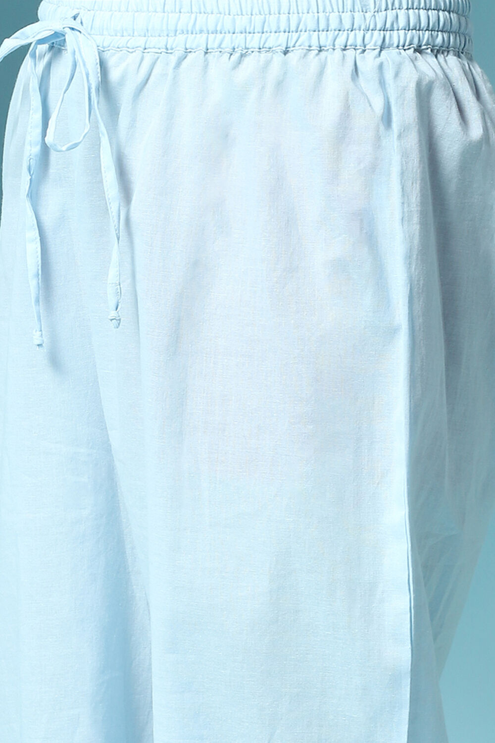 Powder Blue Cotton Straight 2 Piece Set image number 2