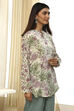 Pastel Green Floral Printed Short Kurta image number 4