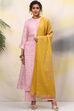 Light Pink Cotton Woven Unstitched Suit Set image number 0