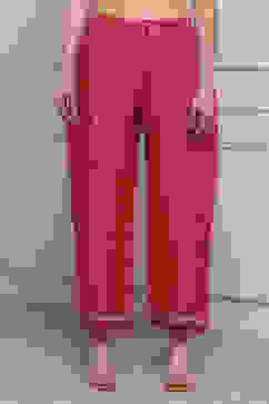 Red LIVA Relaxed Palazzo image number 4