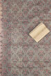 Beige Chanderi Unstitched Suit Set image number 2