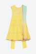 Yellow Cotton Anarkali Suit image number 0