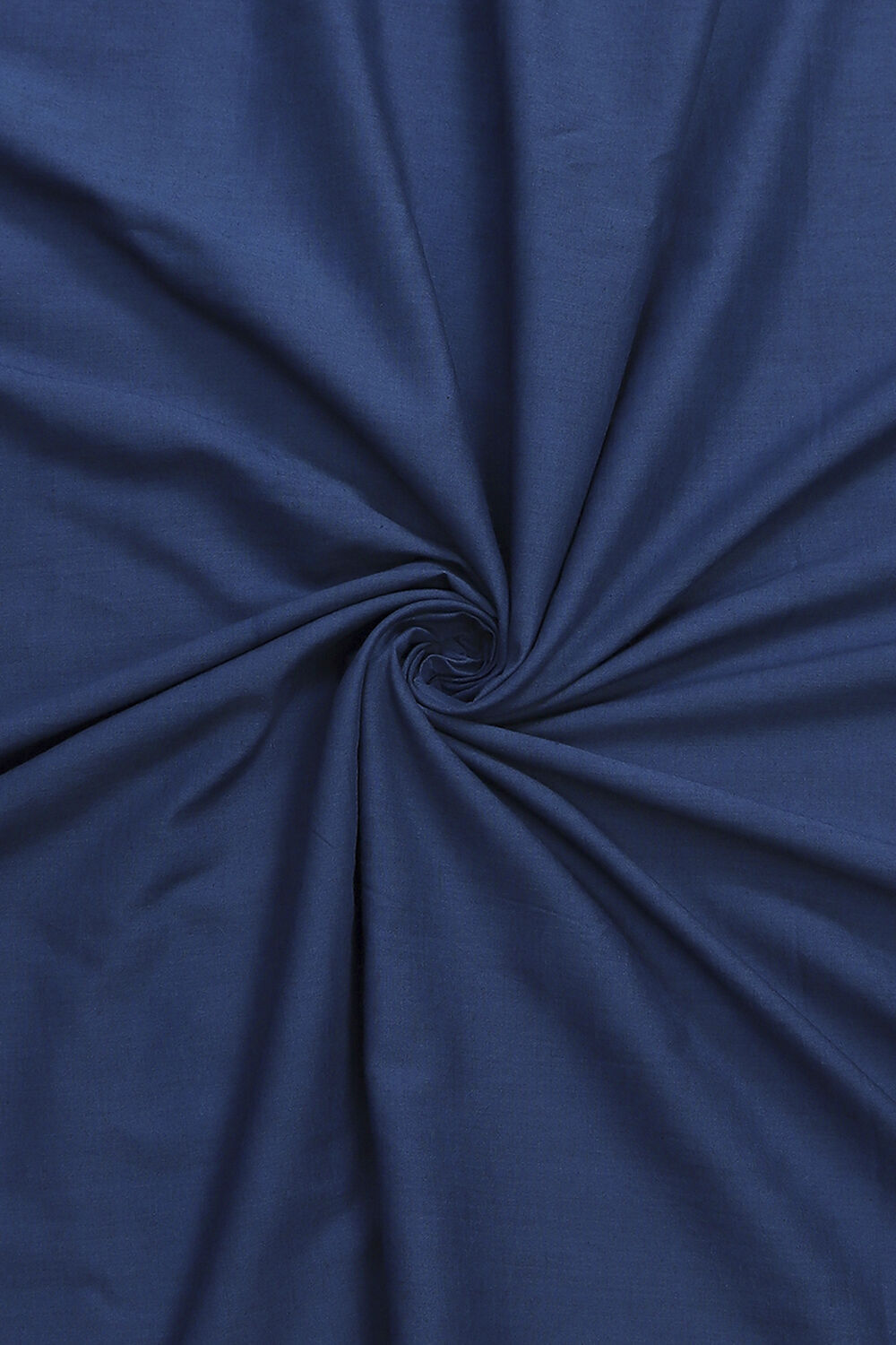 Navy Blue Chanderi Printed Unstitched Suit Set image number 2