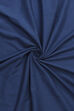 Navy Blue Chanderi Printed Unstitched Suit Set image number 2