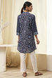 Indigo Straight Short Kurta image number 3