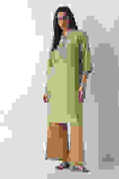 Beige Viscose Rayon Straight Palazzos image number 0