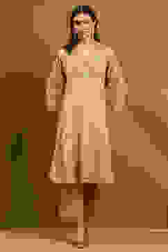 Gold Cotton Kalidar Suit Set image number 6