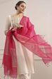 Fuchsia Polyester Yarndyed Dupatta image number 2