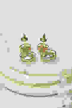 White Kundan Festive Drop & Danglers image number 2