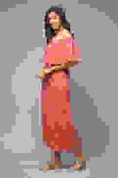 Pink LIVA Printed Jumpsuit image number 3
