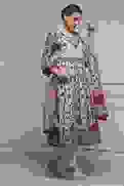 Aqua Cotton Anarkali Printed Suit Set image number 5