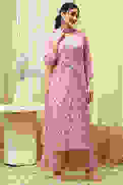 Coral Cotton Printed Unstitched Suit Set image number 6