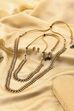 Gold-Plated Brass Layer Necklace Set image number 0
