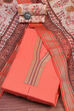 Maroon Cotton Handloom Unstitched Suit Set image number 0