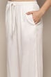 Pink Rayon flax Relaxed Kurta Palazzo Suit Set image number 2