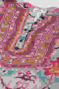 Beige Art Silk Asymmetric Co-ord Set Kurta Palazzo Suit Set image number 1