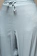 Powder Pink Cotton Blend Straight Kurta Palazzo Suit Set image number 2