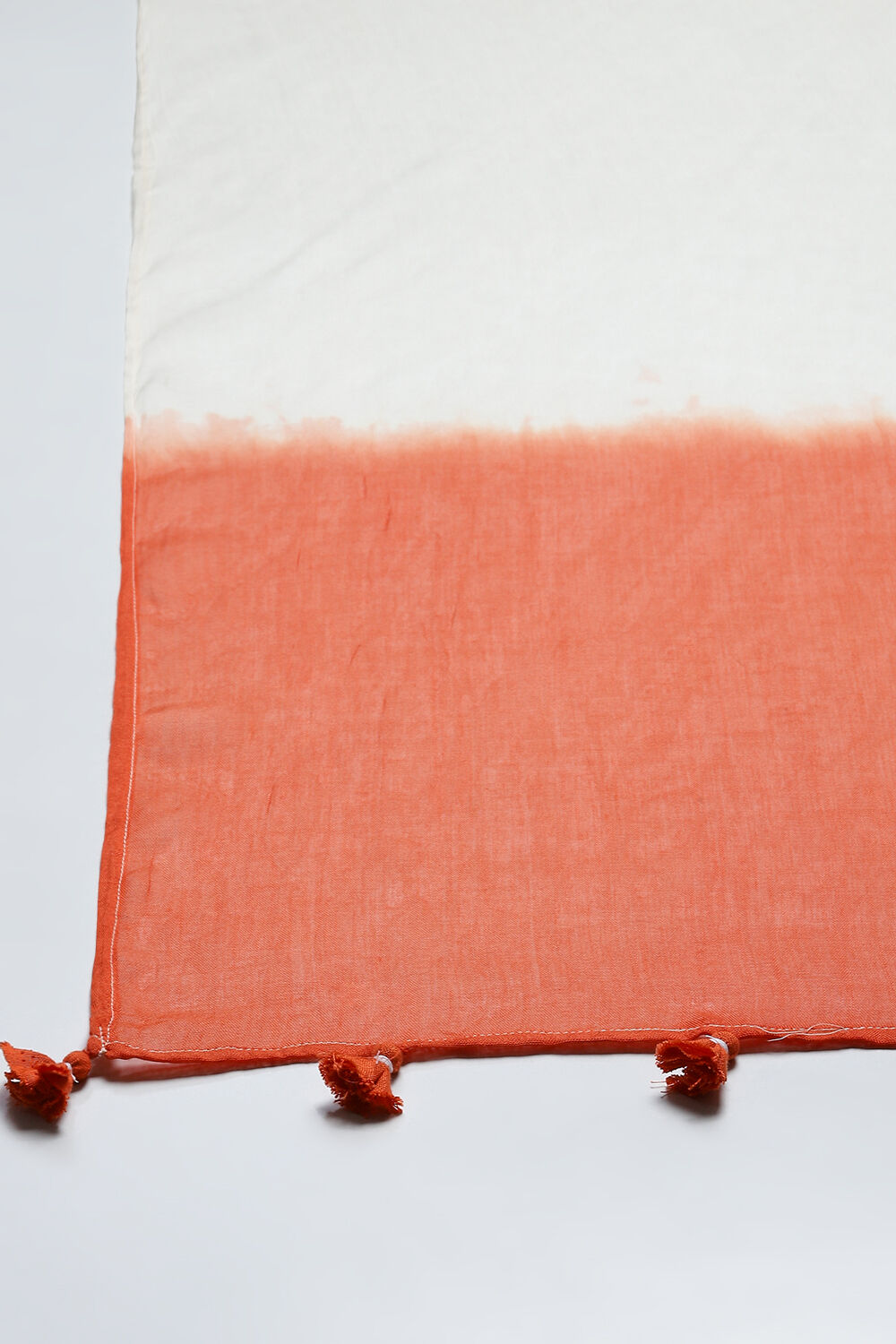 Orange Rayon Straight Kurta Slim Pant Suit Set image number 3