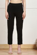 White Cotton Blend Pants image number 4